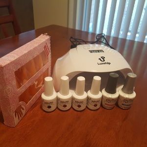 LED/UV gel nail polish kit.